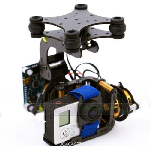 High Quality Brushless Gimbal Assembly Special for Gopro 3 W/ controller & motors Free Shipping
