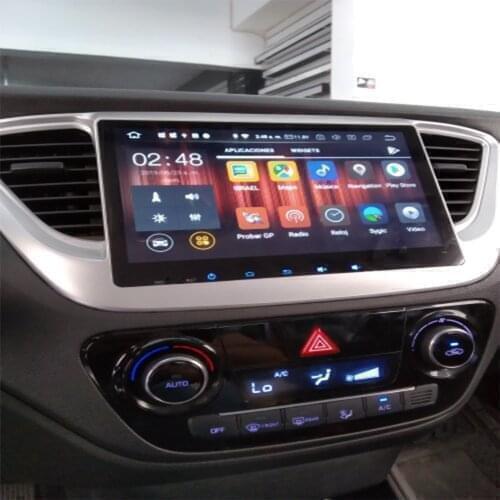 DSP IPS TDA7851 Android 10 8Core 4GB + 32GB Car DVD Player For Hyundai Verna Solaris 2017-2019 GPS Map RDS Radio wifi Bluetoo