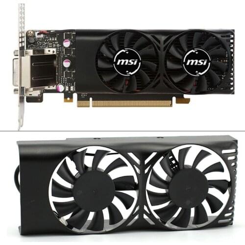 HA5510M12F-Z 0.20A 2Pin GTX1050 Ti GPU Cooler Fan For MSI Geforce GTX 1050 2GT LP GTX 1050Ti 4GT LPV1 Graphic Card Cooling fan