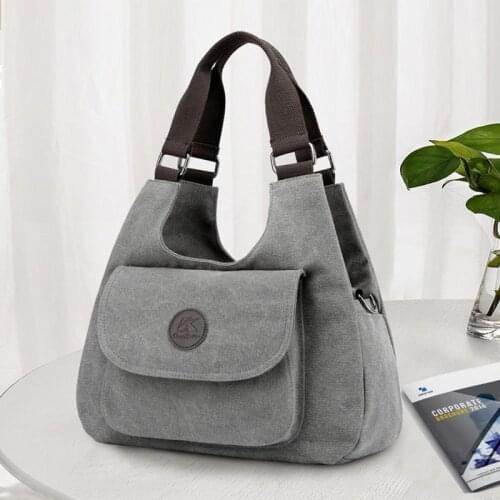 High Quality Canvas Handbag Women Shoulder Bags for Women 2021 Designer Crossbody Bags Ladies Casual Bag Clutch Purse Sac A Main