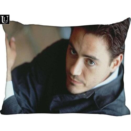 Custom Robert Downey Jr Rectangle Pillow Cover Size 45x35cm (one side) Print Custom Zipper Polyester Cotton Pillowcase more size
