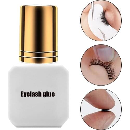 5/10ml Eyelash Glue Bulk Lash Lift Glue Extension Supplies Eye Lashes Eyelashes Glue for Professional False Eyelash Makeup Tools