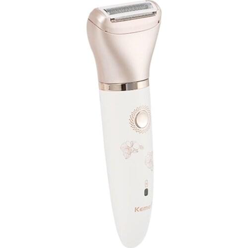 KM-1632 Portable Electric Hair Removal USB Charging Lady Shaver 2 In 1 Dry And Wet Painless Shaver For Face Leg Arm Bikini