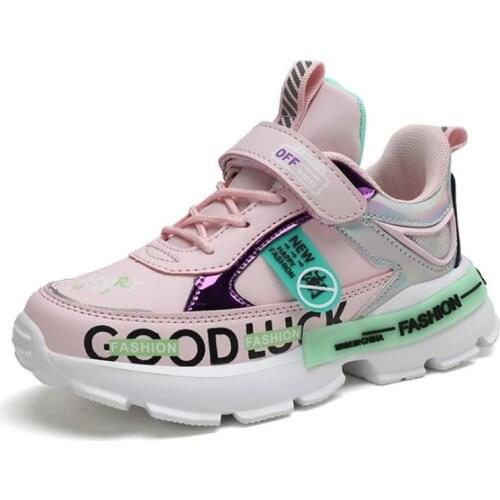 Big Kids Chunky Sneakers for Boys Children Sport Running Shoes Baby Girls Casual PU Leather Sneakers Lightweight Walking Shoe