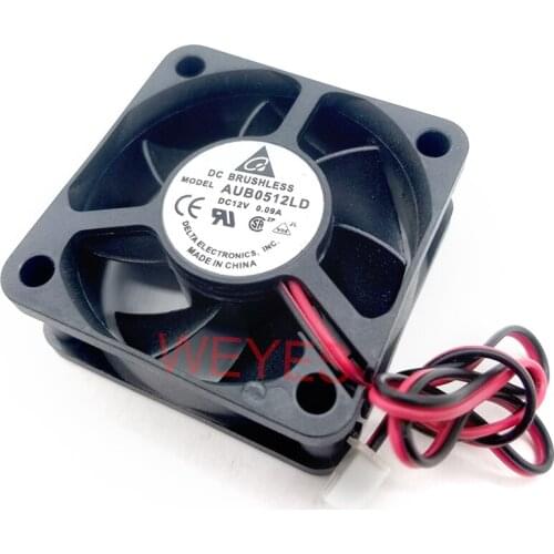 FOR DELTA AUB0512LD DC 12V 0.09A connector 50mm 50x50x20mm Server Square Cooling fan