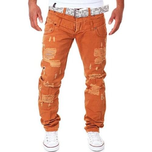 Fashion Leisure Long Trousers Mens Cargo Pants Alternative Cotton Trousers Casual Pants Men Slim Overalls Mens Bottoms 6 Color