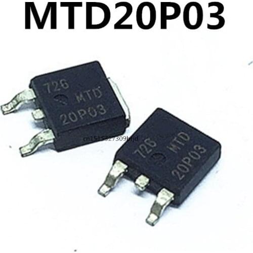 Original New 5PCS / MTD20P03 T20P03 20P03 TO-252