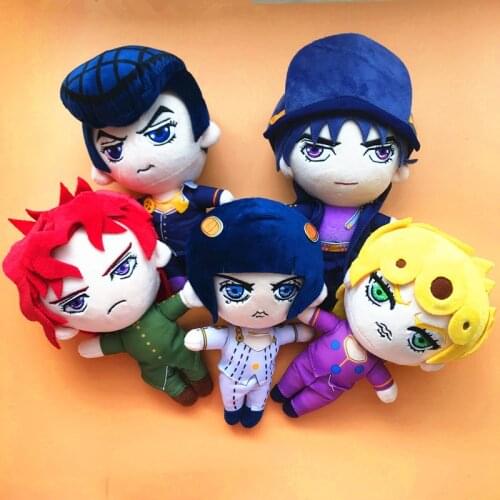 JoJos Bizarre Adventure Plush Toys Giorno Giovanna Bruno Bucciarati Higashikata Josuke Dolls Size 20cm