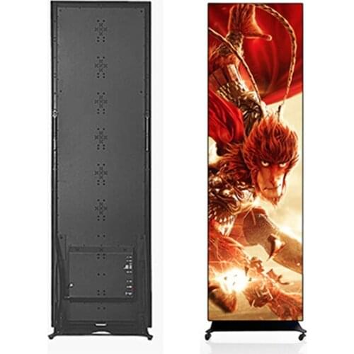 2021 Full color Indoor HD High Resolution P1.8 Commercial floor stand Ultra Thin Digital Video Advertising Poster LED Display