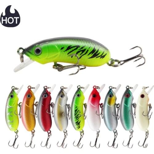 Luya Bait Freshwater Long-throwing Slow Sinking Mino 50cc 5.3cm 7.8g 9 color double blood groove hook rock fat man bionic bait