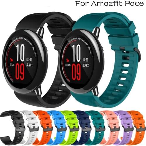 22MM Soft Silicone Straps For Xiaomi Amazfit PACE/Stratos 3 2/2S Smart Watch Band For Amazfit GTR 47MM 2E/GTR 2 Bracelets Correa