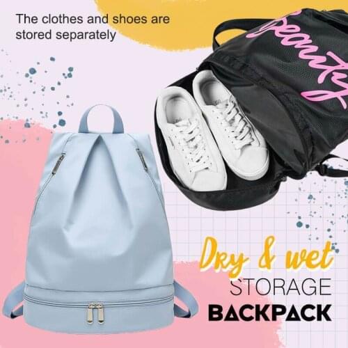 Dry And Wet Storage Backpack Swimming Backpack Dry Wet Bag Camping Backpack Sports Bags Travel Pool Beach Swimsuit Rucksack Swim