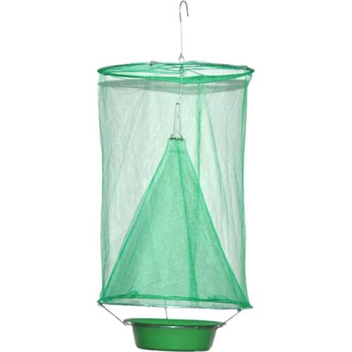 Foldable Hanging Fly Trap Catching Capturing Mosquito Insect Bug Cage Mesh Net Trap Ranch Farm Garden Outdoor Pest Control Tool