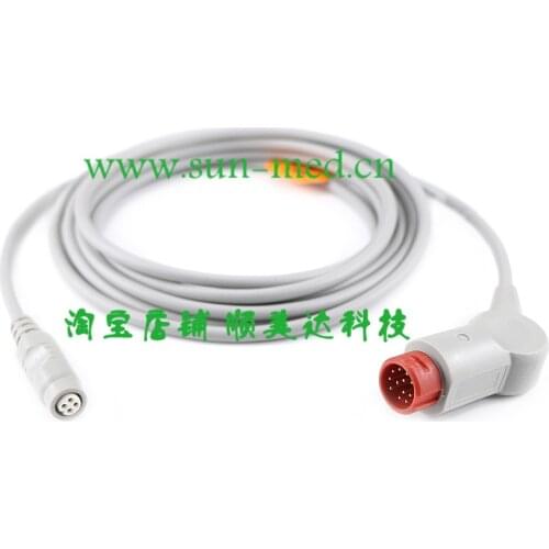 Compatible IBP Adapter Cable for use with B.Braun transducer for Philips patient monitor