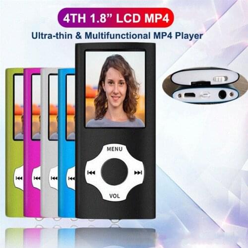 Sports Cute FM Radio Hifi Mp3 Mp4 Player Record Portable With 1.8" LCD Support Music Video Media Mp3 Mp4 Player For IPod Style