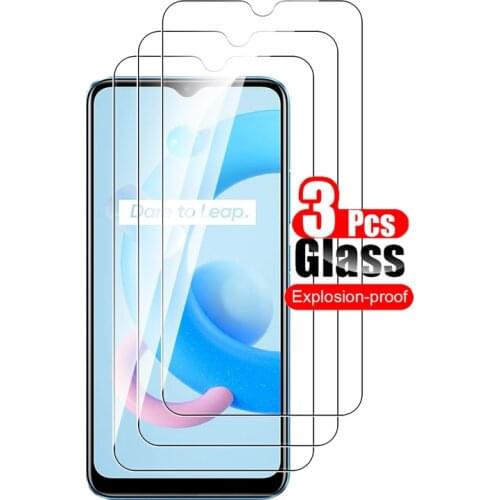 For oppo realme c20a 3pcs glass for oppo realme c21 c25 ralme c11 full cover screen protect tempered glas on c20a phone film