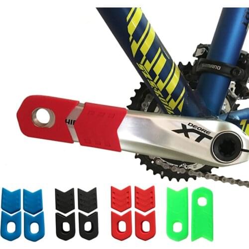 Bicycle Crank Cover Silicone Arm Sleeve Cycling Crankset Protect Non-slip Crank Protector Boots Dust Proof Cover