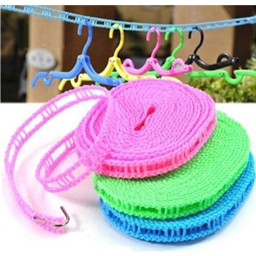 3m/5m Clotheslines Outdoor Travel Business Clothesline Laundry Non-slip Washing Clothes Line Rope