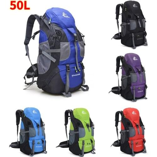 50L Waterproof Ultra Lightweight Hiking Backpack Men Mountain Bags Unisex Outdoor Sport Daypack Travel Climbing Fishing Backpack