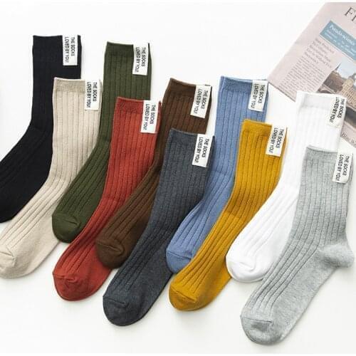 Striped white socks korean style women streetwear cool black woman calcetines de la mujer meias mulher kobieta skarpety calceta