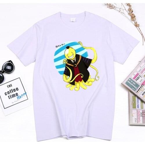 Women Anime Clothes Hot Sale Manga Assassination Classroom T Shirt Kawaii Korosensei Short-sleev Summer Ropa Mujer Camisetas