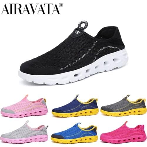 Newbeads Womens Water Shoes Aqua Shoes Unisex Casual Shoes Fashion Mesh Breathable Quick-Dry Slip On Outdoor Rubber Sole Shoes