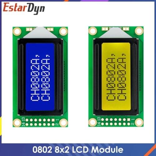0802 LCD 8x2 Character LCD Display Module 5V LCM Blue Backlight For Arduino