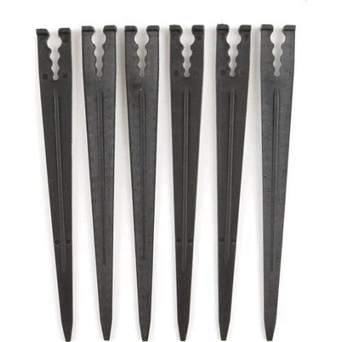 10pcs Plastic Hose Hook 3/5 Mm 4/7 Mm Hose Fixed Stem Support Stake For Drip Irrigation Water Hose Irrigation System