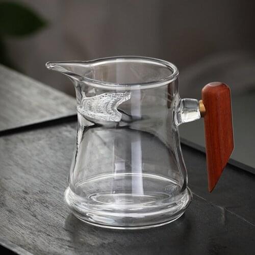 300ml Fair Cup Japanese Heat Resistant Glass Cup Chinese Kung Fu Tea Set Teaware Accessories Filter Mug Coffee Cups Chahai Decor