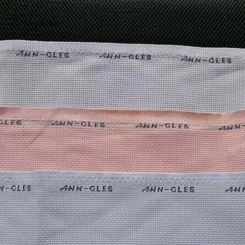 40x40cm New arrival ANN-GLES Aida 11ct 11st light pink blue cross stitch fabric canvas DIY needlework embroidery stitching craft