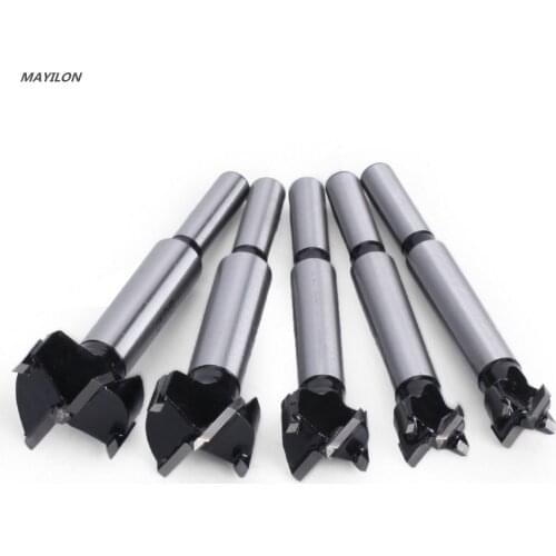 5pc 15/20/25/30/35mm Woodworking Hole Opener Drill Bits Wood Cutting Tool Drilling Plastic Plate Reaming Hole Saw Cutter Drill