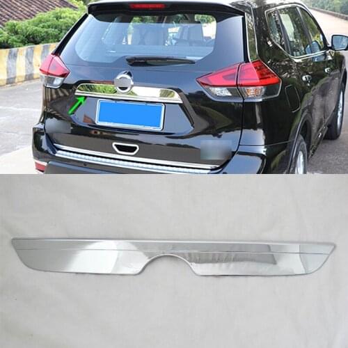 Car Accessories Exterior Decoration ABS Chrome Rear Tail Trunk Streamer Lid Molding Cover For Nissan X-Trail 2014 Car-styling