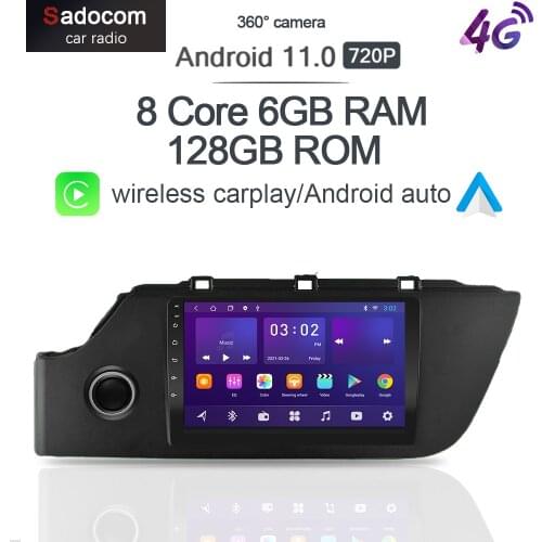 IPS 360 Panoramic Camera Carplay 6GB+128G Android 10.0 Car DVD Player GPS Map WIFI Bluetooth RDS Radio For 4 X-line 2020 2021