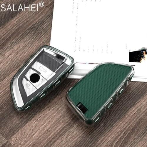TPU Car Key Case Cover for BMW X1 X3 X5 X6 X7 1/3/5/6/7 Series G30 G20 G32 G11 F20 Z4 F48 F39 G01 G02 F15 F16 G07 Car Interior