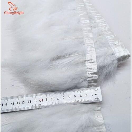 ChengBright Hot 10Yards Turkey Feathers Trim Cloth Sideband Chicken Pheasant Feather Trims Clothing Wedding Feather Ribbon Q