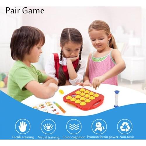 Children Memory Training Matching Pair Game Early Education Interactive toy Parent child link up chess Toys