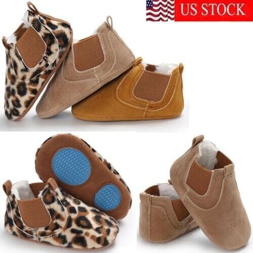 Baby Shoes Leather Infant Prewalker Boy Soft Sole Crib Kids Girl Boots Newborn Sole Crib Shoes Sneakers Prewalker