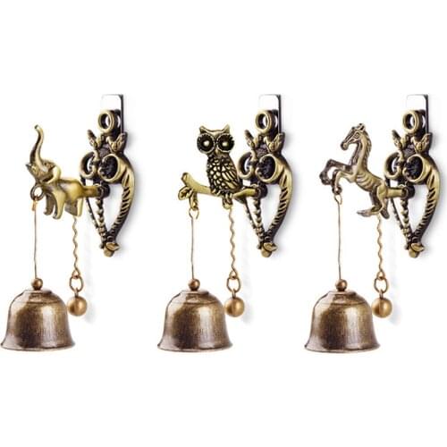 Doorbell Outdoor Vintage Wind Chimes Metal Wall Magnet Small Bell Home Decor Aesthetic Kawaii Room Decor Decoration Accessories