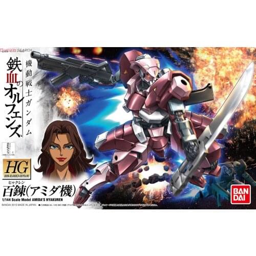 BANDAI GUNDAM IBO 010 1/144 HG AMIDAS HYAKUREN Gundam model assembled Anime action figure toys Decoration Kids Toy Gift