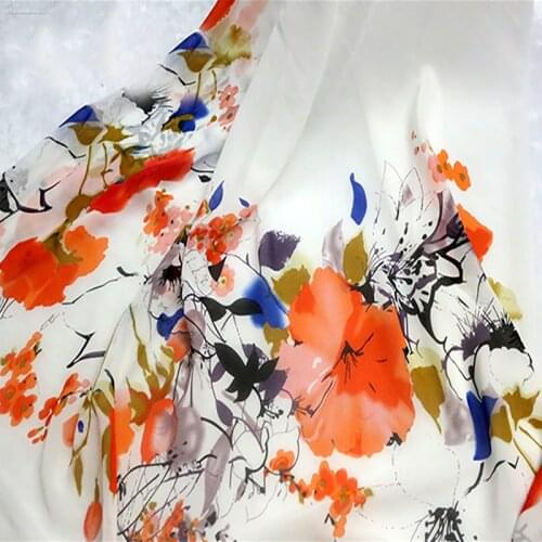 Elegant ink flower style Koshibo fabrics For summer dress sheet curtains dolls shabby chic Bedding Textile Quilting table cloth