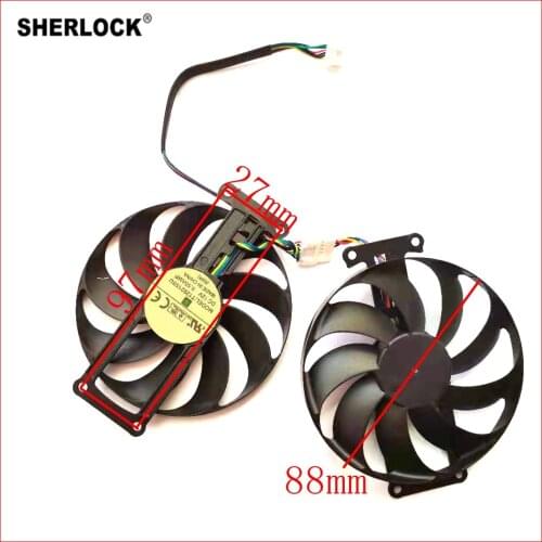 FDC10H12S9-C T129215BU RTX 2060 SUPER 2070 GTX1660 Ti For ASUS GTX 1660 1660Ti DUAL EVO OC RTX2060 Graphics Card Cooler Fan