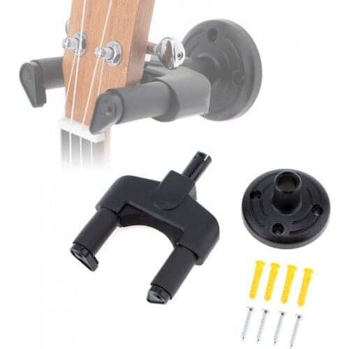 Guitar Hanger Holder Wall Mount Soft Sponge Neck Width 50mm with Non-slip Hook Installation Kit for Guitar / Violin / Ukulele