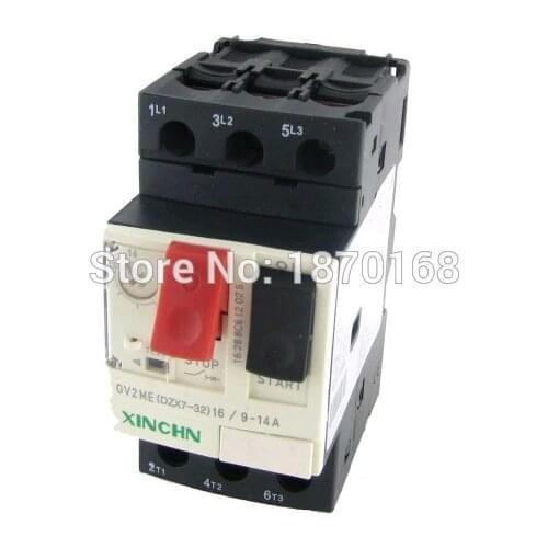 GV2-ME/DZX7-25 9-14A 18A 25A 32A 10A 6A 3P Pole Thermal Magnetic Motor Protection Circuit Breaker MPCB