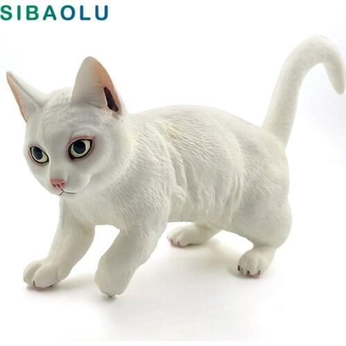 Simulation Big Persian Cat Animal model figurine home decor miniature fairy garden decoration accessories modern Plastic toys
