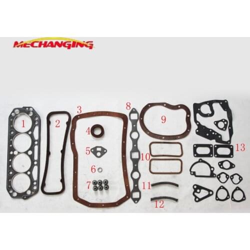 J16 J15 For NISSAN CABSTAR PICK-UP HOMER CARAVAN TRUCK Engine Parts Engine Rebuilding Kits Full Set Engine Gasket A0101-01W2F