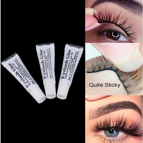 10pcs False eyelash glue natural rubber Latex eyelash glue eyelash accessories