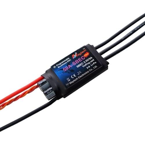 Maytech Remote Control Plane 50A Brushless Motor Controller For Model Airplane Engines Sports Planes