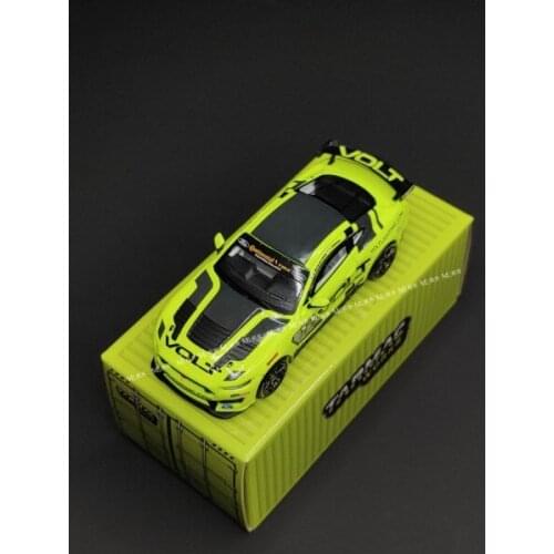 1:64 FORD MUSTANG SHELBY GT4 IMSA GREEN Alloy model car Metal toys for childen kids diecast gift