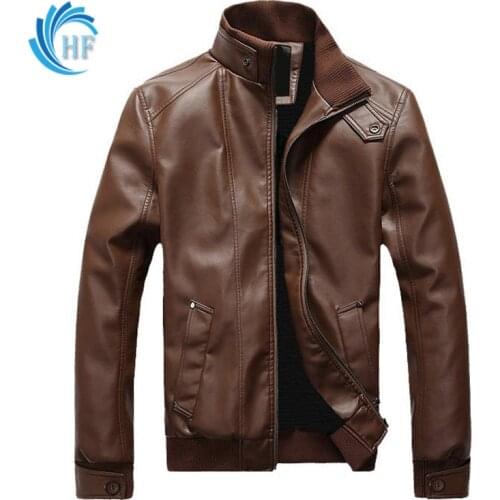 2021 Fall Black Jacket Men Casual Leather Jacket Racer Slim Jacket Locomotive Overcoat Waterproof Jacket Zipper Jacket Clothes