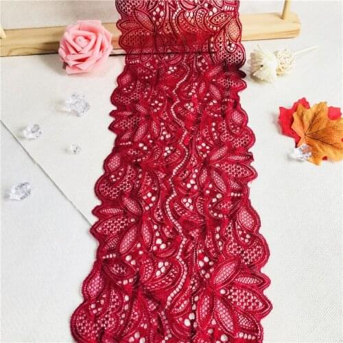 NO1712 16CM Stretch Lace Trim Grace Flower Fashion Lace for Underwear